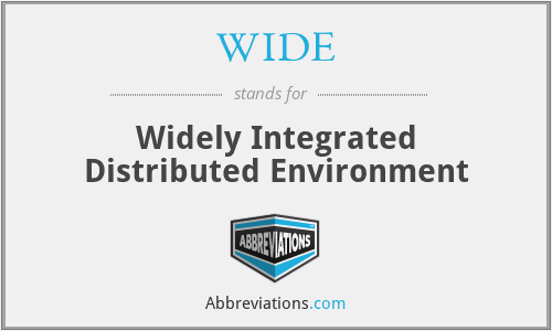 What does widely distributed stand for?